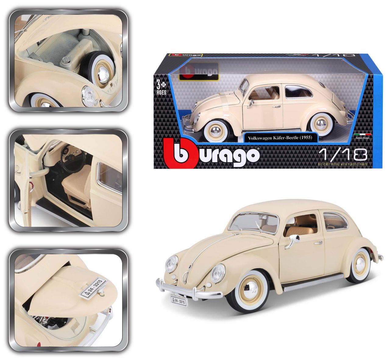 Volkswagen Käfer 1955 1/18 beige