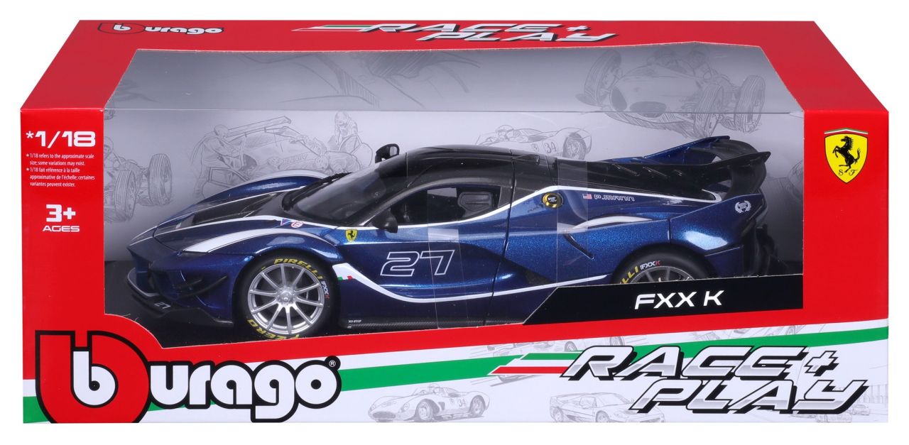 Ferrari R&P FXX-K EVO 1/18 blau