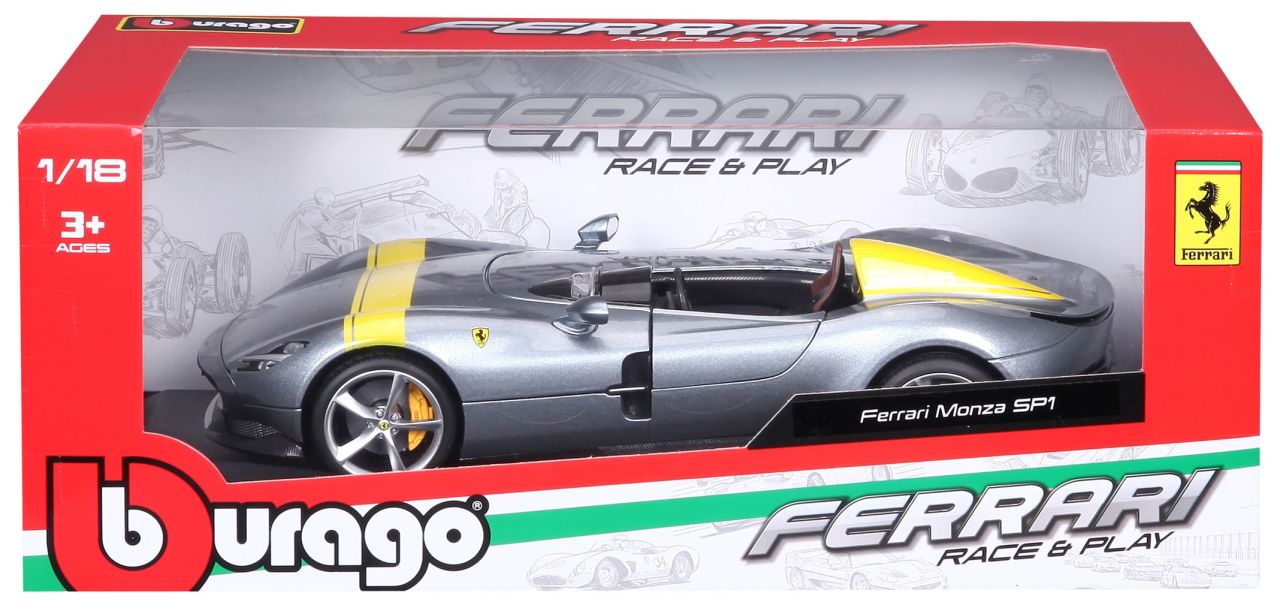 Ferrari R&P Monza SP1 1/18 silber