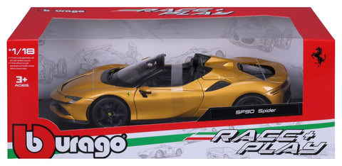 Ferrari R&P SF90 Spider 1/18 gold