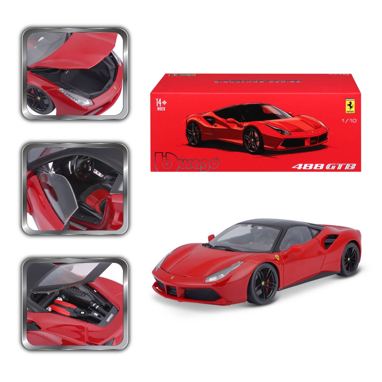 Ferrari Signature 488 GTB 1/18 rot