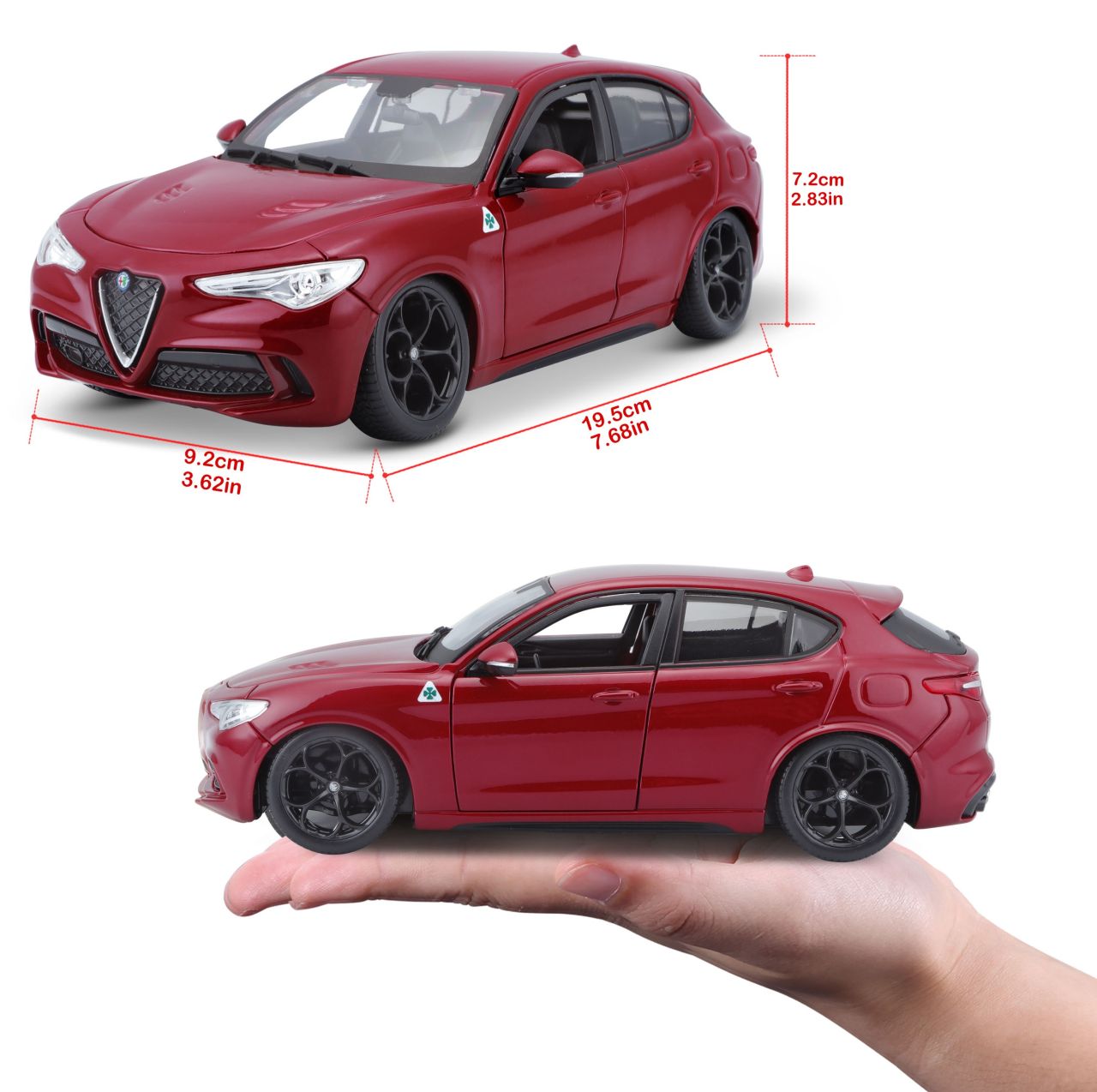 Alfa Romeo Stelvio 1/24 rot