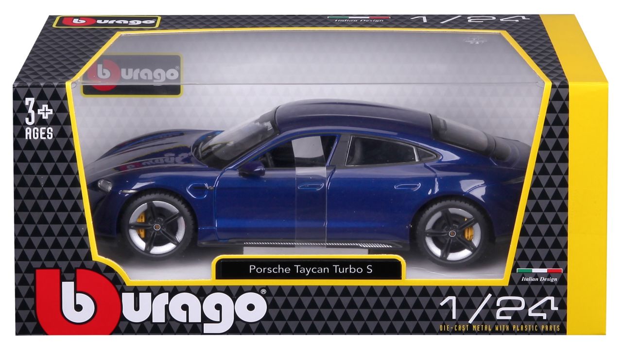 Porsche Taycan Turbo S 1/24 blau