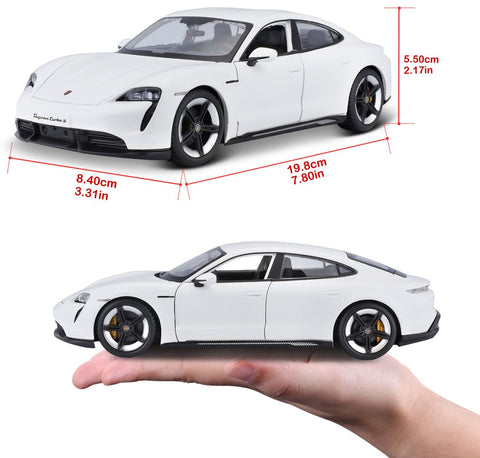 Porsche Taycan Turbo S 1/24 weiss