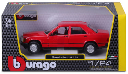 Mercedes Benz 190E 1987 1/24 rot