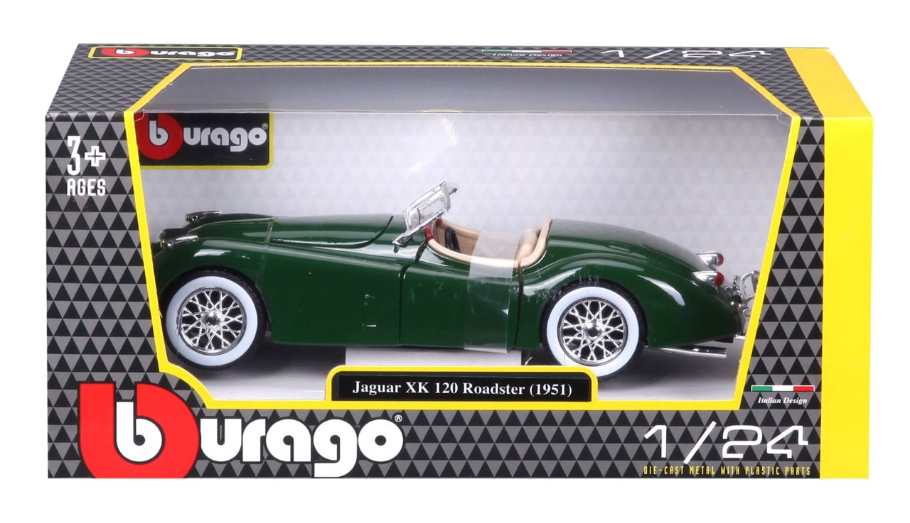 Jaguar XK 120 Roadster 1951 grün 1/24