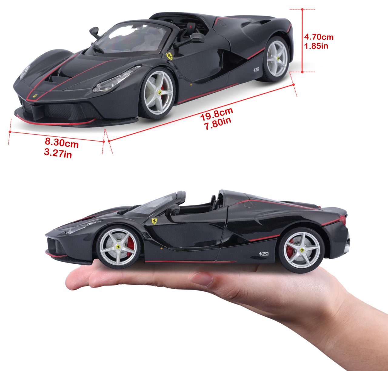 Ferrari R&P Aperta 1/24 schwarz