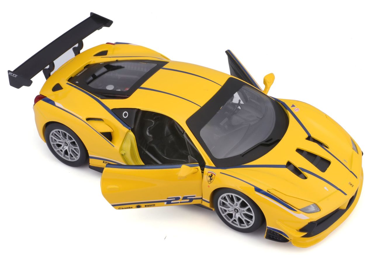 Ferrari Racing 488 Challenge 1/24 gelb