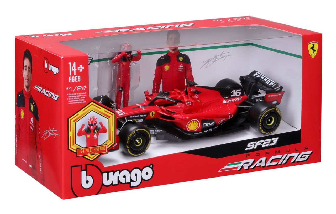 Ferrari F1 SF-23 mit Figur 1/24