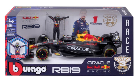 Red Bull F1 RB19 mit Figur 1/24