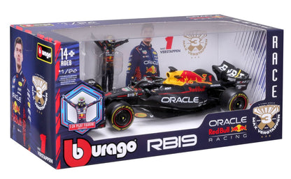 Red Bull F1 RB19 mit Figur 1/24