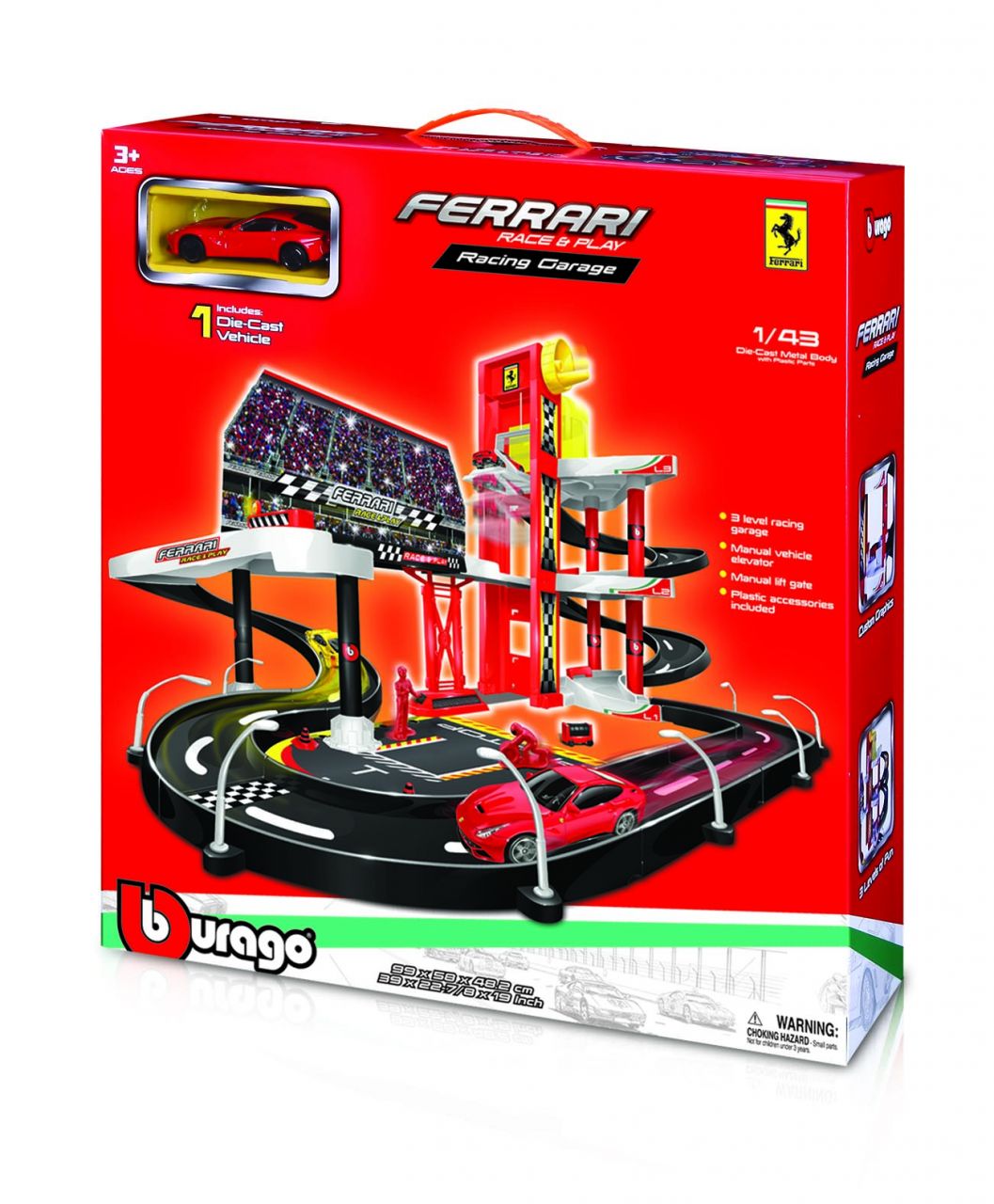 Burago Ferrari Racing Garage 1/43