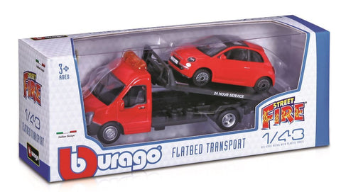 Flachbett-Autotransporter 1/43 assortiert