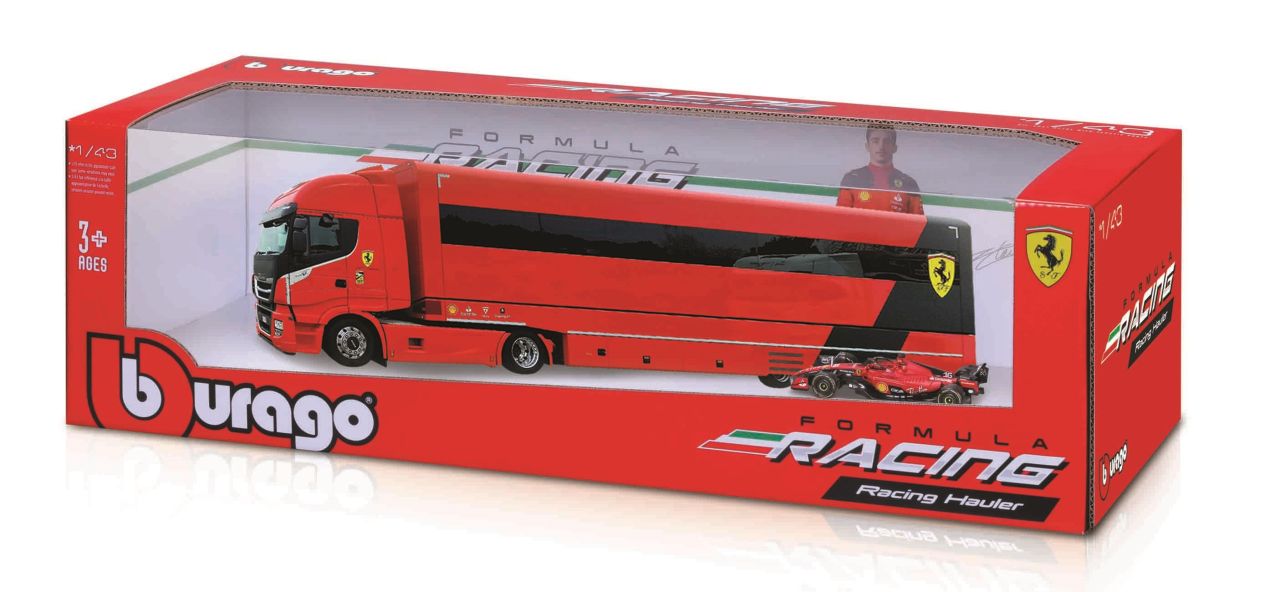 Ferrari Trailer Iveco S-Way + 1 Ferrari SF23 1/43