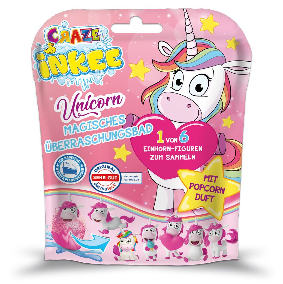 Inkee Überraschungs-Badekugel Unicorn