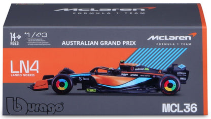 McLaren Mercedes F1 MCL36 1/43 Norris 2022