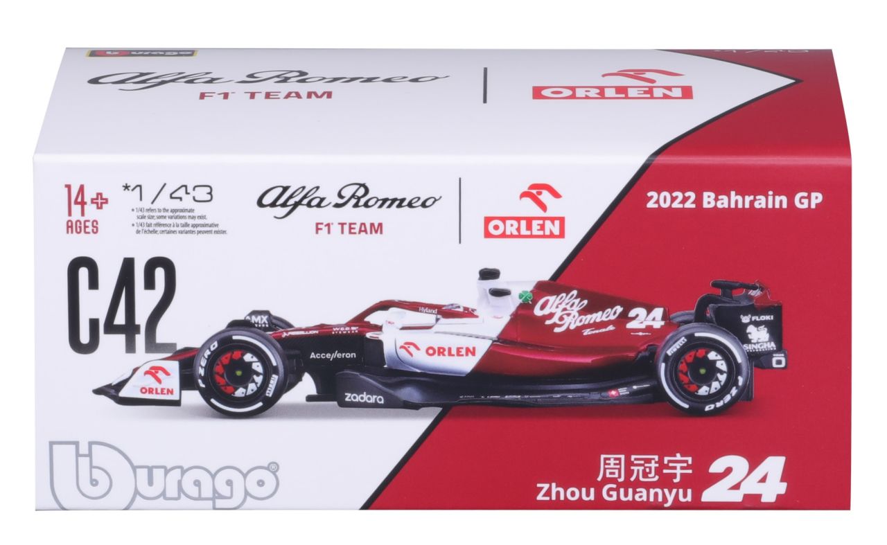 Alfa Romeo F1 Team Orlen C42 1/43 Zhou 2022