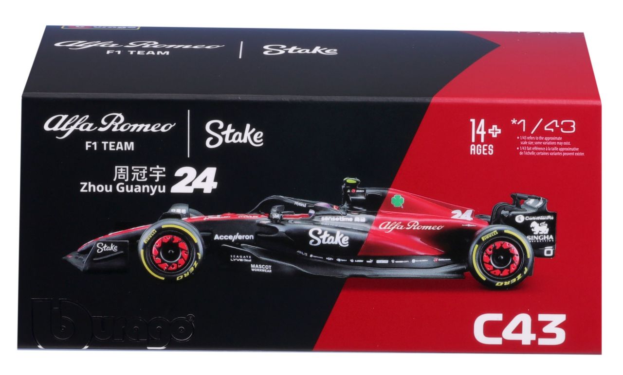 Alfa Romeo F1 Team Stake C43 1/43 Zhou 2023