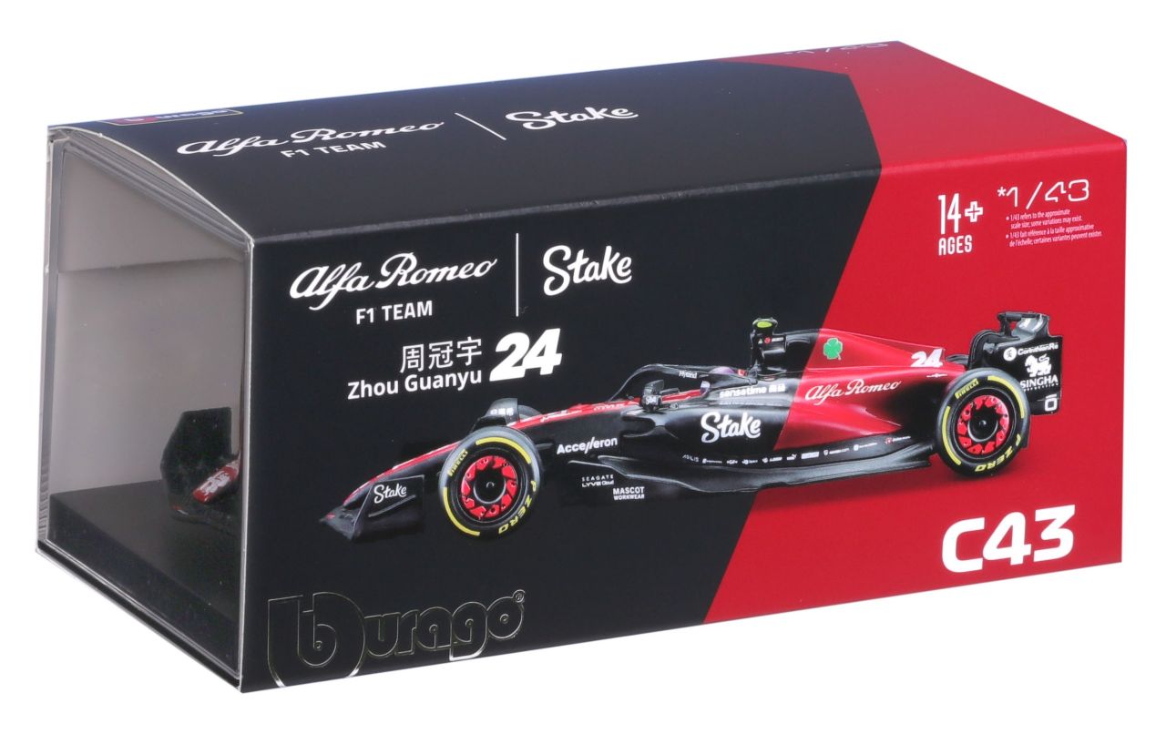 Alfa Romeo F1 Team Stake C43 1/43 Zhou 2023