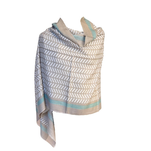 AISHITERU - Kaelith Printed Cashmere Shawl - Subtle luxury, soft warmth ✨🧵