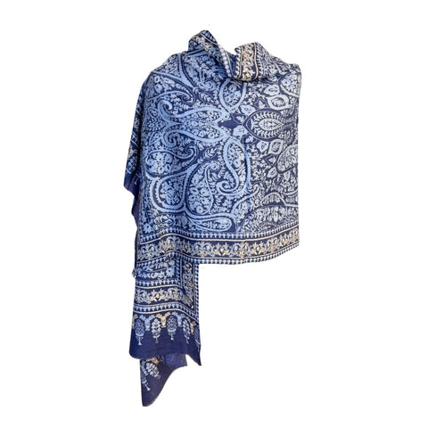 AISHITERU - Nyvara Embroidered Cashmere Shawl - Timeless luxury, arabesque warmth ✨🧣