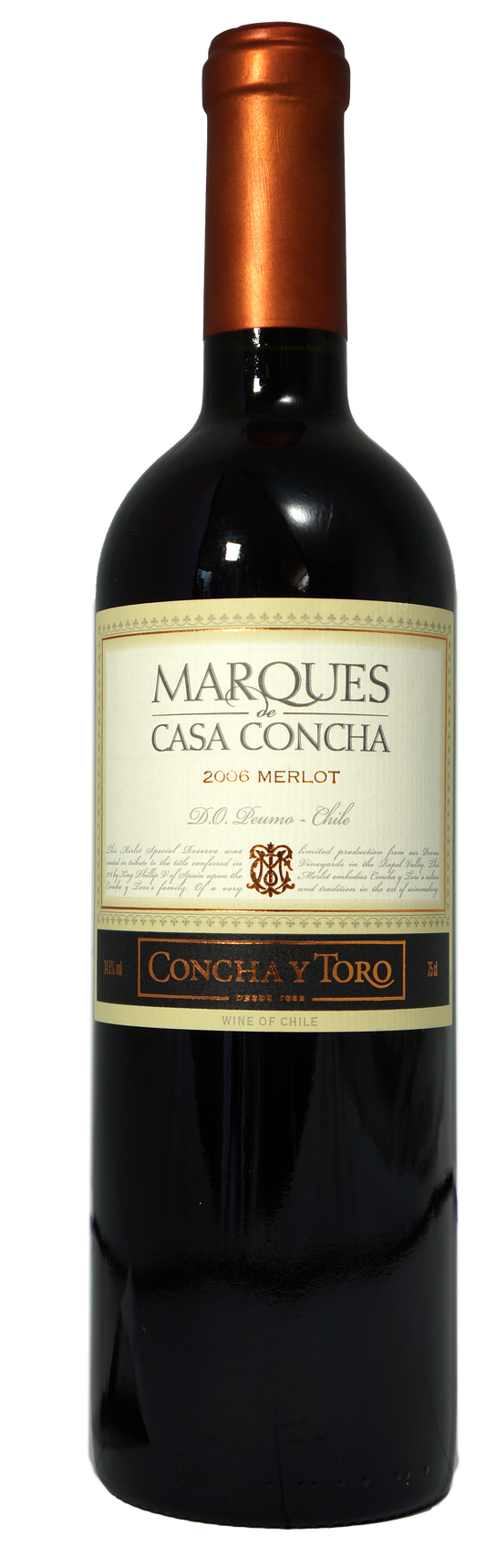 Casa Concha y Toro Merlot Marqués Rapel Valley 2011