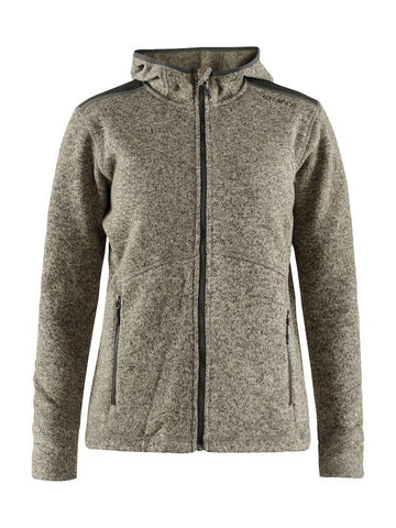 Kuschelige Wolljacke mit Kapuze für Damen - Craft
