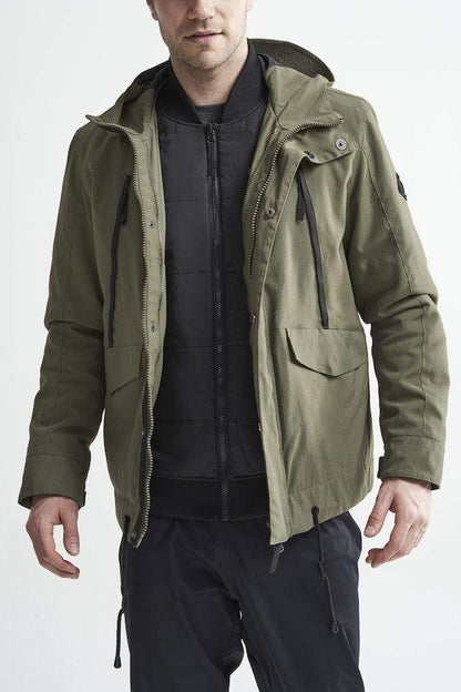 Wattierte 3 IN 1 Shell Jacke - Warme Herren Winterjacke