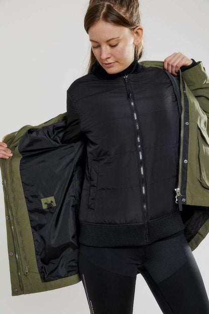Wattierte 3 IN 1 Shell Jacke - Warme Damen Winterjacke