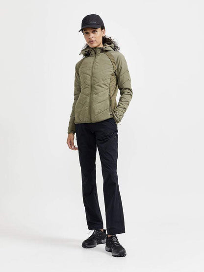 Leichte wattierte Jacke für Damen - Craft ADV Explore Hybrid JKT