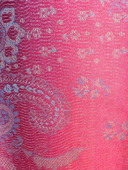 AISHITERU - Seralya Silk Shawl – Rose Lumière - Romantic glow & graceful drape ✨🌹