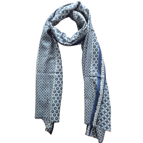 AISHITERU - Heritage Hexagon Printed Cashmere Scarf - Timeless Luxury & Modern Geo ✨🧣
