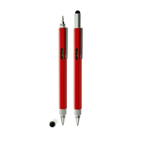 Workman's Multi Tool 8-in-1 Konstruktionsstift – Messing, Wasserwaage & Touch