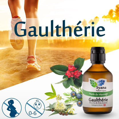 Syana Huile de Massage Gaulthérie – The Ultimate Sports Massage Oil 🌿