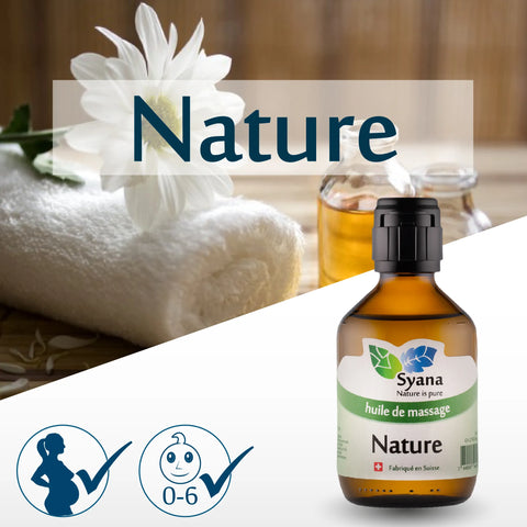 Syana Huile de Massage Nature – Pure, Natural, and Hypoallergenic 🌿