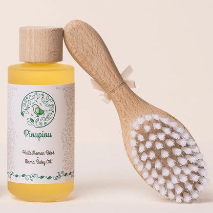 Piou-Piou - Pioupiou Baby Brush Made of Beech Wood - Soft & Natural Care for Your Little One 🌿👶✨