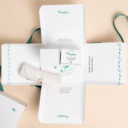 Pioupiou - Coffret Les Essentiels (Huile Maman Bébé | Baume Douceur | Lingettes en Coton Bio) 🎁👶