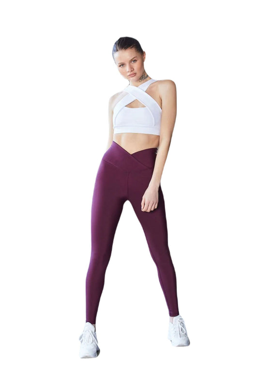 1087 Ve - Högmidjade Leggings - Elegant Komfort 💜