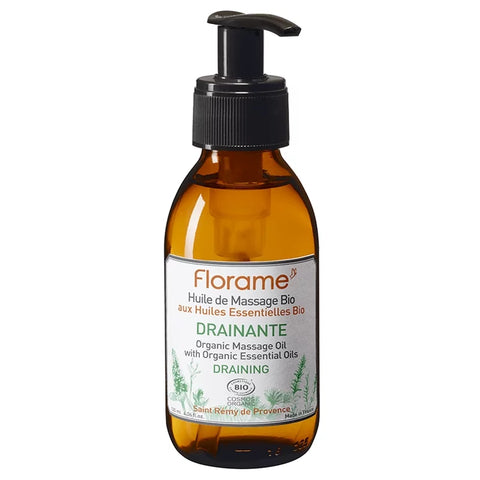 Florame Organic Draining Massage Oil with Organic Essential Oils - 120ml 🌿✨