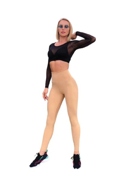 281 Vêtements de sport - Leggings taille haute nude - Élevez votre style 💃✨