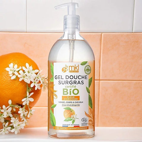 🌿 Omum Gel Douche à l'Huile d'Abricot Bio – 200ml 🌿