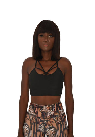 Marka Mody - 113 Czarny Biustonosz Sportowy - Gładki i Stylowy Komfort 🖤✨