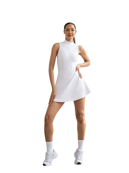 3052 - Sporty Jumpsuit i Hvit - Beveg Deg Fritt ✨