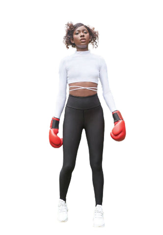 EleganceWear - Hvit langermet topp - Chic & Free✨