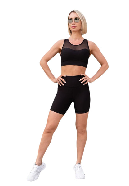 7001 Midi Short in Schwarz