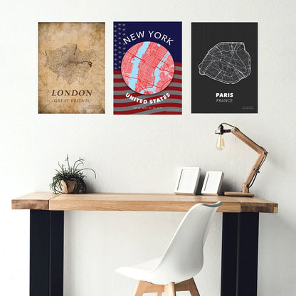 Enjoy The Wood - Custom City Map Poster - 🗺️  Personalize Your Home Decor