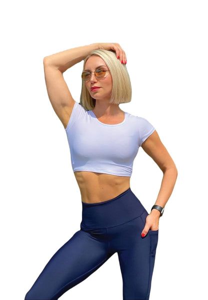 SportyFit - Біла футболка - Ідеально для фітнесу! 👕✨