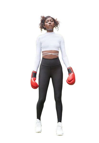 EleganceWear - Hvit langermet topp - Chic & Free✨