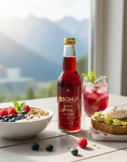 SONLIFE – Hibiskus Natürliche Infusion Erfrischungsgetränk | 12 x 0,33L Flaschen 🌺💧