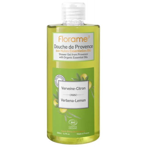 Gel douche de Provence BIO, Verveine - Citron - 500 ou 1000ml - Florame